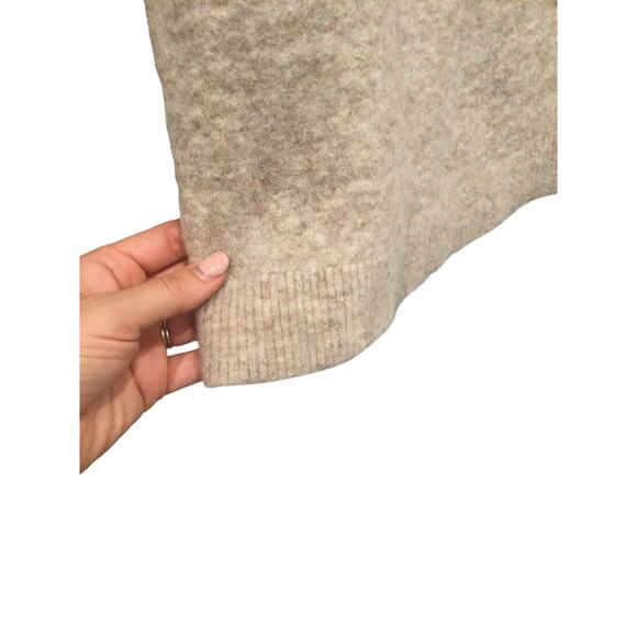 & other stories alpaca wool sweater womens S camel beige minimalist preppy boho - Picture 5 of 13